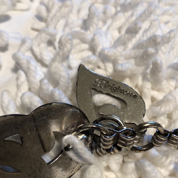 ?B2G1 Vintage BRIGHTON Tarnished Chrome Chain Belt